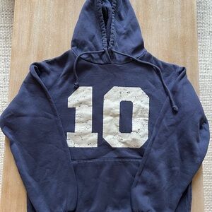 Tilly’s RSQ Women Navy Blue Hoodie with Number 10 - Size XS